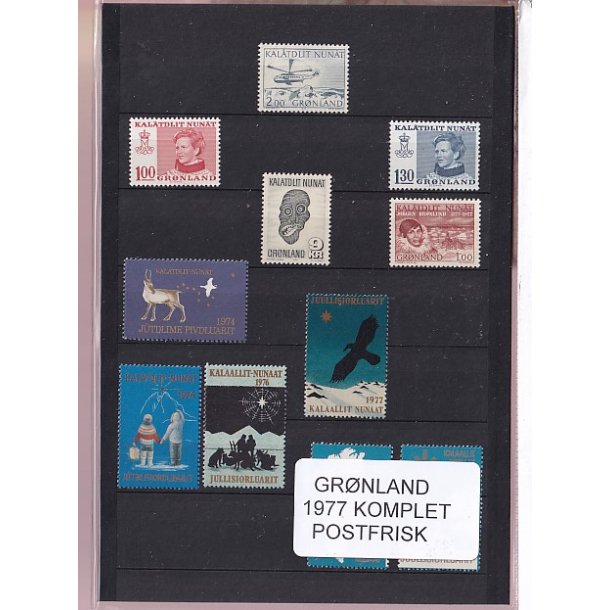 Grnland - 1977 Frimrker Komplet - Postfrisk