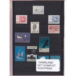 Grnland - 1977 Frimrker Komplet - Postfrisk
