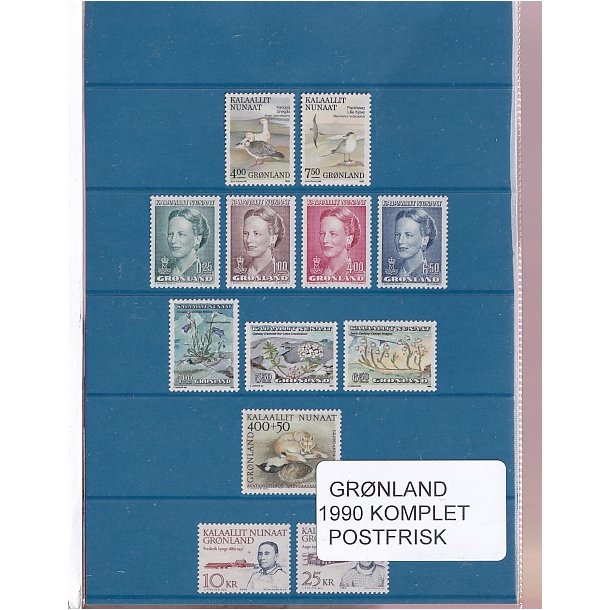 Grnland - 1990 Frimrker Komplet - Postfrisk
