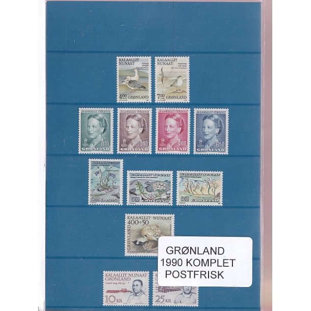 Grnland - 1990 Frimrker Komplet - Postfrisk