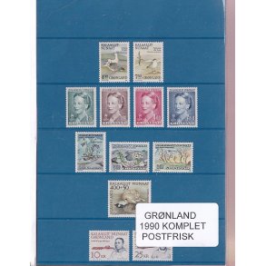 Grnland - 1990 Frimrker Komplet - Postfrisk