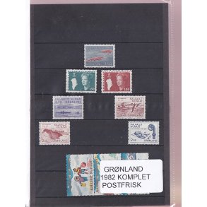 Grnland - 1982 Frimrker Komplet - Postfrisk