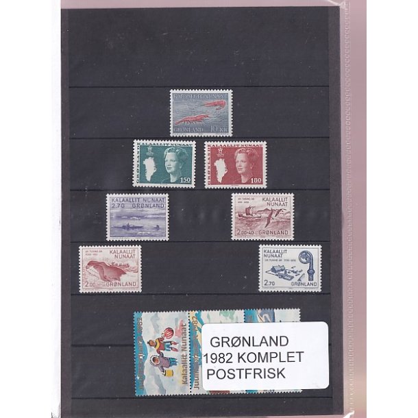 Grnland - 1982 Frimrker Komplet - Postfrisk