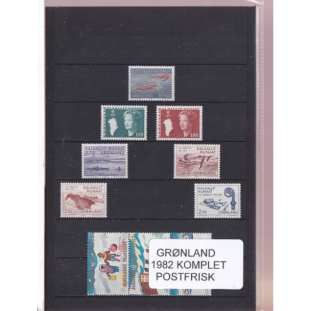 Grnland - 1982 Frimrker Komplet - Postfrisk