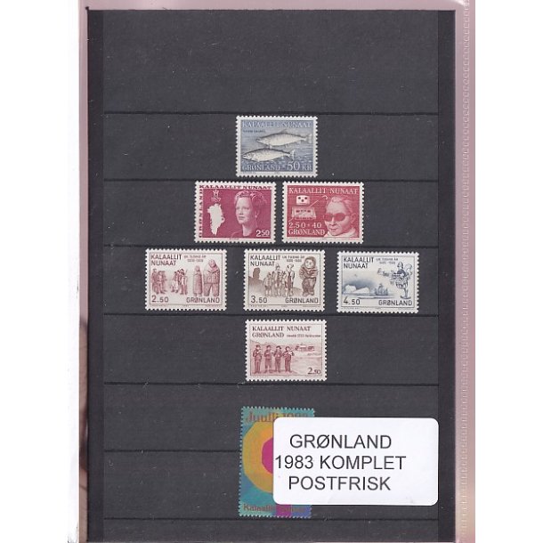 Grnland - 1983 Frimrker Komplet - Postfrisk