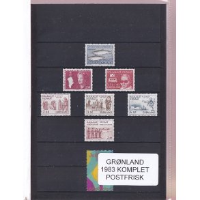 Grnland - 1983 Frimrker Komplet - Postfrisk