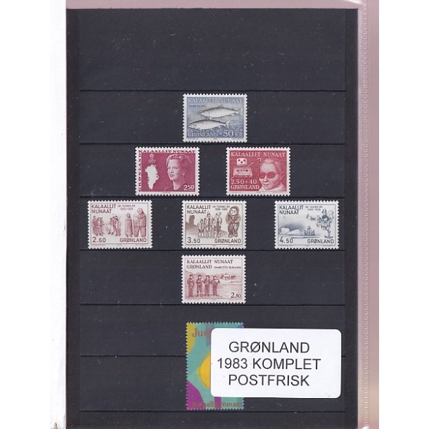 Grnland - 1983 Frimrker Komplet - Postfrisk