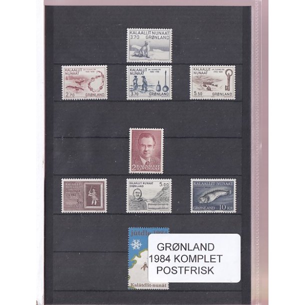 Grnland - 1984 Frimrker Komplet - Postfrisk