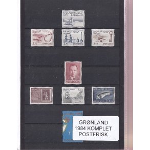 Grnland - 1984 Frimrker Komplet - Postfrisk
