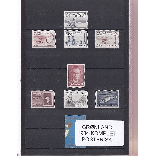 Grnland - 1984 Frimrker Komplet - Postfrisk