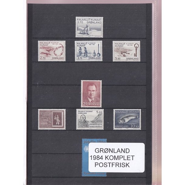 Grnland - 1984 Frimrker Komplet - Postfrisk