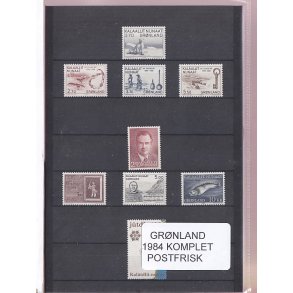 Grnland - 1984 Frimrker Komplet - Postfrisk