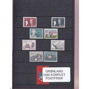 Grnland - 1985 Frimrker Komplet - Postfrisk