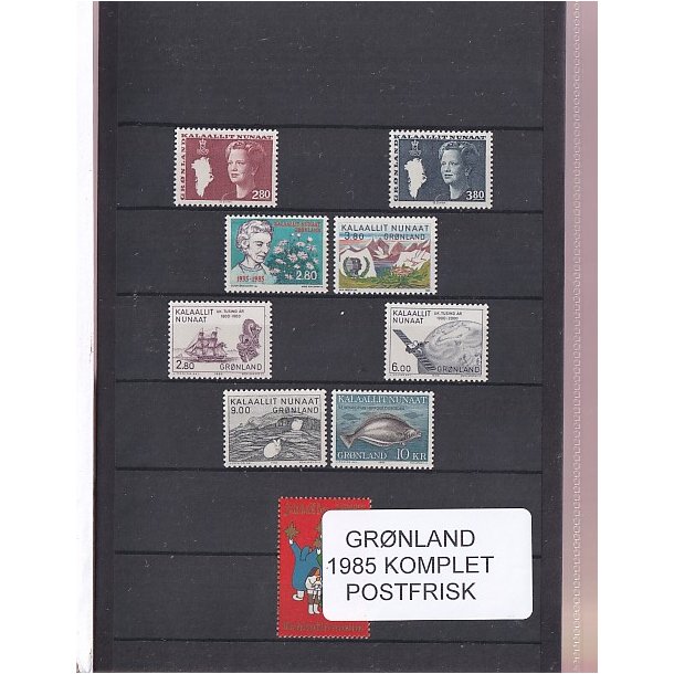 Grnland - 1985 Frimrker Komplet - Postfrisk