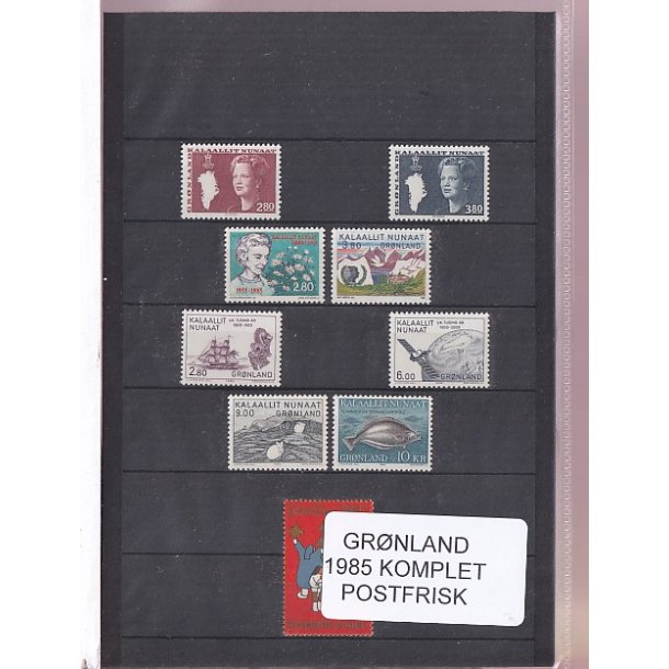 Grnland - 1985 Frimrker Komplet - Postfrisk