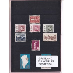 Grnland - 1978 Frimrker Komplet - Postfrisk