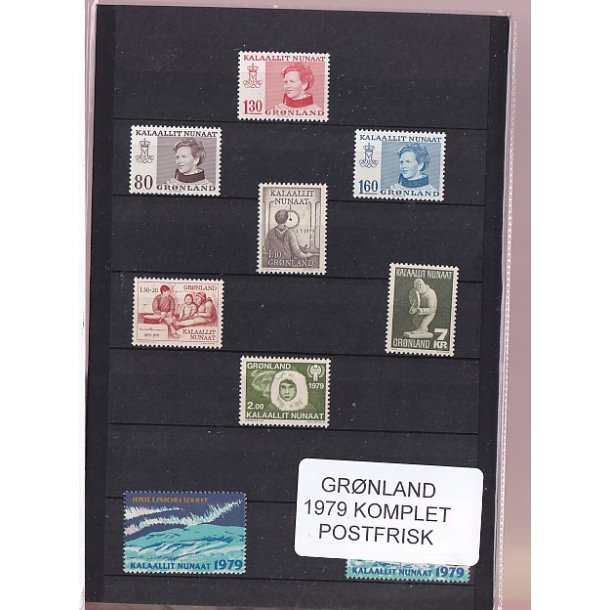 Grnland - 1979 Frimrker Komplet - Postfrisk