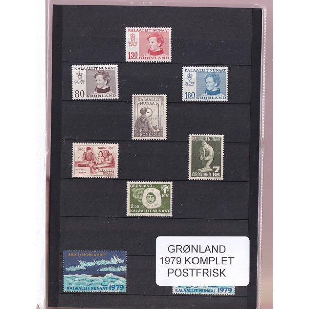 Grnland - 1979 Frimrker Komplet - Postfrisk