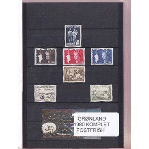 Grnland - 1980 Frimrker Komplet - Postfrisk