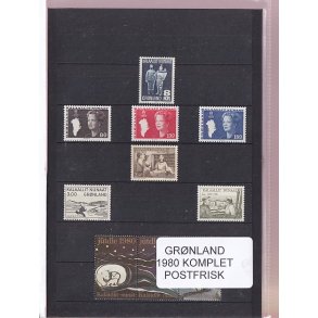 Grnland - 1980 Frimrker Komplet - Postfrisk