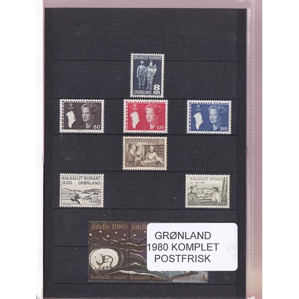 Grnland - 1980 Frimrker Komplet - Postfrisk