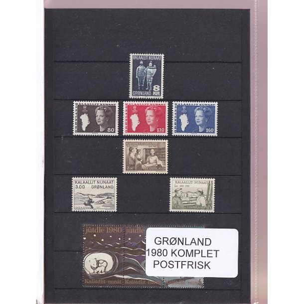 Grnland - 1980 Frimrker Komplet - Postfrisk