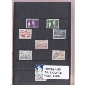 Grnland - 1981 Frimrker Komplet - Postfrisk