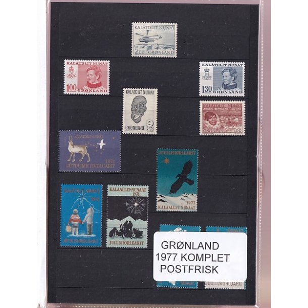 Grnland - 1977 Frimrker Komplet - Postfrisk