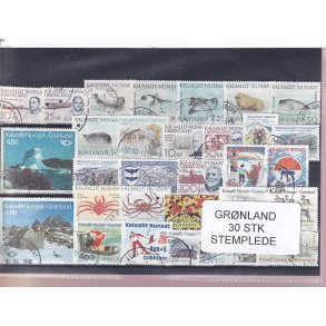 Grnland - 30 Stk. Stemplede