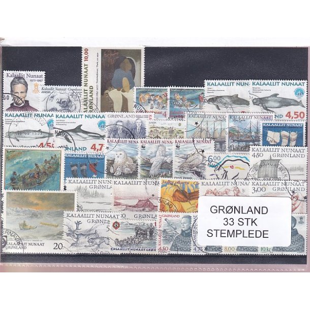 Grnland - 33 Stk. Stemplede