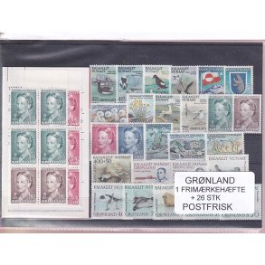 Grnland - Frimrkehfte NR. 2 + 26 Stk. - Postfrisk