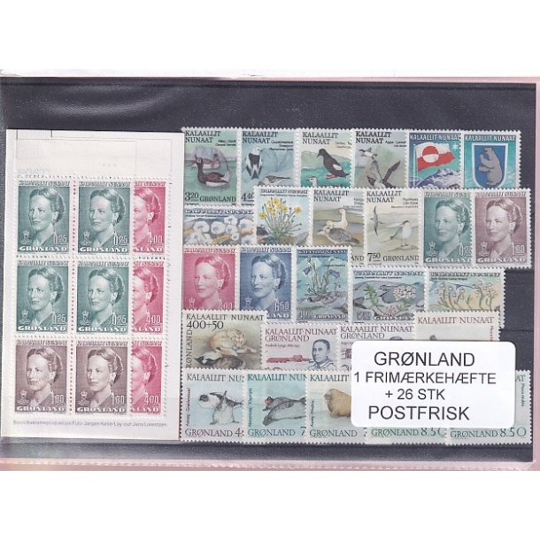 Grnland - Frimrkehfte NR. 2 + 26 Stk. - Postfrisk