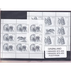 Grnland - 2 Stk. Smark  AFA 404 + 405 - Postfrisk