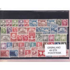 Grnland - 49 STK. - Postfrisk