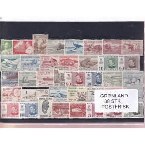 Grnland - 38 STK. - Postfrisk
