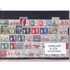 Grnland - 41 STK. - Postfrisk