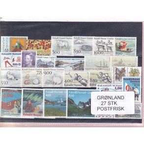 Grnland - 27 STK. - Postfrisk