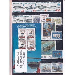 Grnland - 1998 Frimrker Komplet - Postfrisk