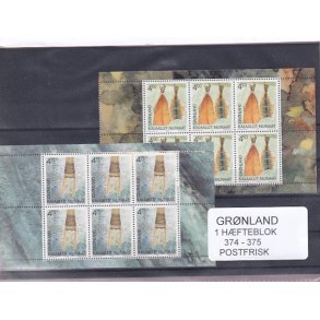 Grnland - Hfteblokke AFA 374 - 375 - Postfrisk