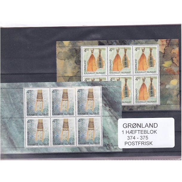 Grnland - Hfteblokke AFA 374 - 375 - Postfrisk