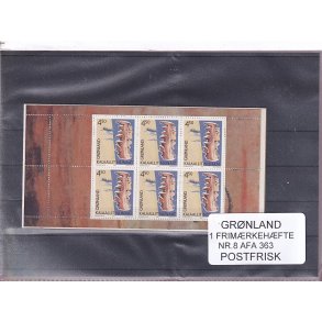 Grnland - Frimrkehfte Nr. 8 - AFA 363 - Postfrisk