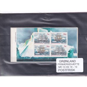 Grnland - Frimrkehfte Nr. 10 - HS 18 - 19 - Postfrisk
