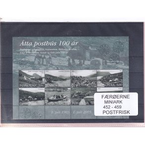F�r�erne - 1 Miniark 452 - 459 - Postfrisk