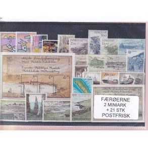 F�r�erne - 2 Miniark + 21 Stk. - Postfrisk