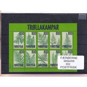 F�r�erne - 1 Miniark 652 - Postfrisk