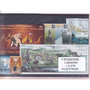 F�r�erne - 2 Miniark + 8 Stk. - Postfrisk