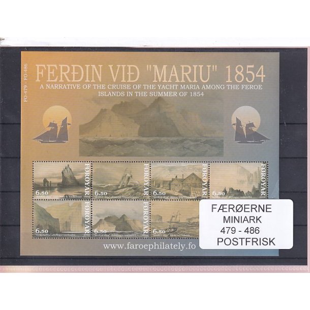 F�r�erne - 1 Miniark 479 - 486 - Postfrisk