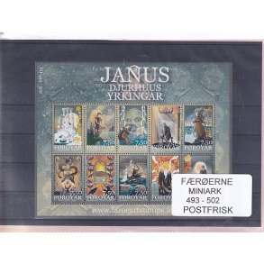 F�r�erne - 1 Miniark 493 - 502 - Postfrisk