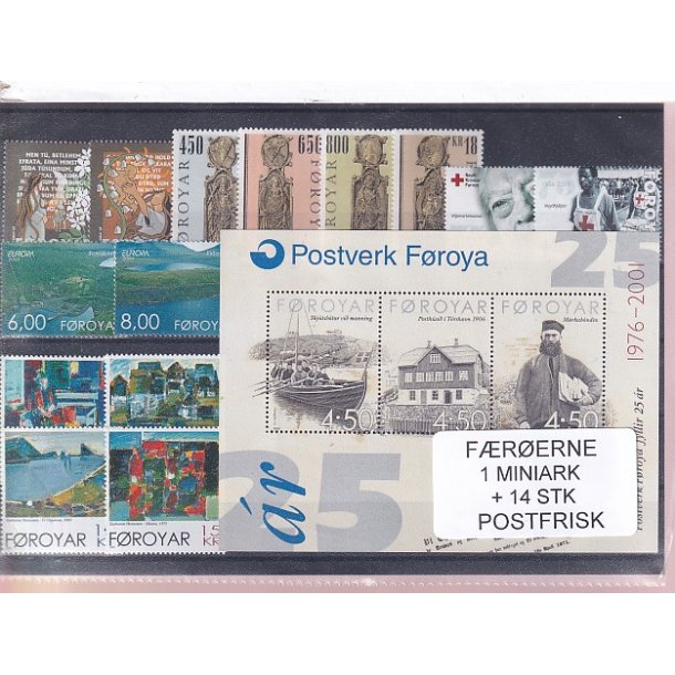 F�r�erne - 1 Miniark + 14 Stk. - Postfrisk