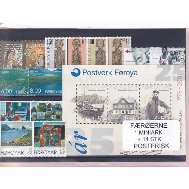F�r�erne - 1 Miniark + 14 Stk. - Postfrisk